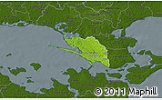 Physical 3D Map of Vordingborg, darken