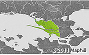Physical 3D Map of Vordingborg, desaturated
