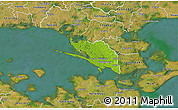 Physical 3D Map of Vordingborg, satellite outside