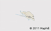 Shaded Relief 3D Map of Vordingborg, cropped outside