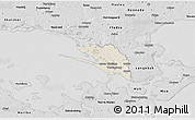 Shaded Relief 3D Map of Vordingborg, desaturated