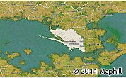 Shaded Relief 3D Map of Vordingborg, satellite outside