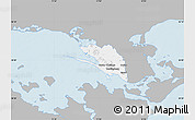 Gray Map of Vordingborg, single color outside