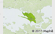 Physical Map of Vordingborg, lighten