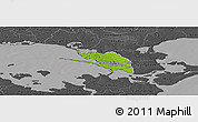 Physical Panoramic Map of Vordingborg, darken, desaturated