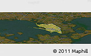 Satellite Panoramic Map of Vordingborg, darken