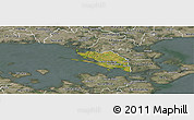 Satellite Panoramic Map of Vordingborg, semi-desaturated