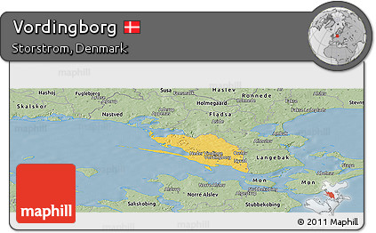 Savanna Style Panoramic Map of Vordingborg