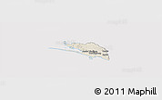 Shaded Relief Panoramic Map of Vordingborg, cropped outside