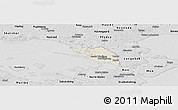 Shaded Relief Panoramic Map of Vordingborg, desaturated