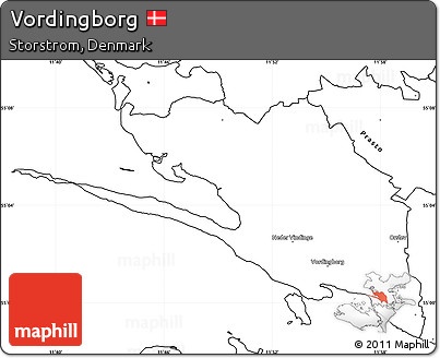 Blank Simple Map of Vordingborg