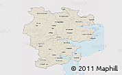 Shaded Relief 3D Map of Vejle, single color outside