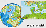 Physical Location Map of Hedensted