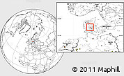 Blank Location Map of Jelling, highlighted parent region