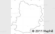 Blank Simple Map of Jelling, cropped outside, no labels