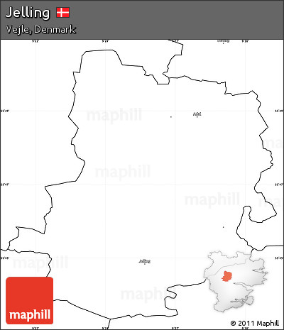 Blank Simple Map of Jelling