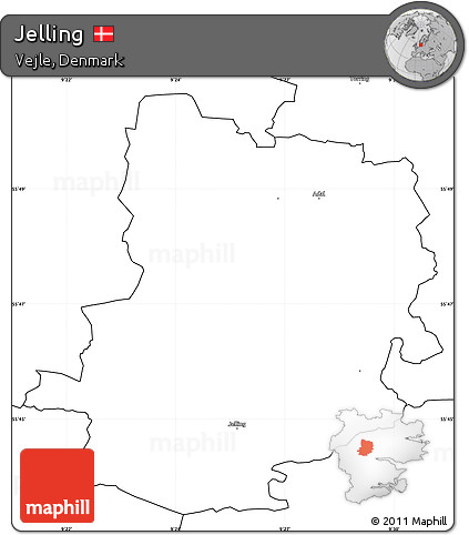 Blank Simple Map of Jelling