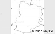 Blank Simple Map of Jelling, no labels