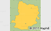 Savanna Style Simple Map of Jelling, cropped outside