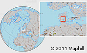 Gray Location Map of Kolding