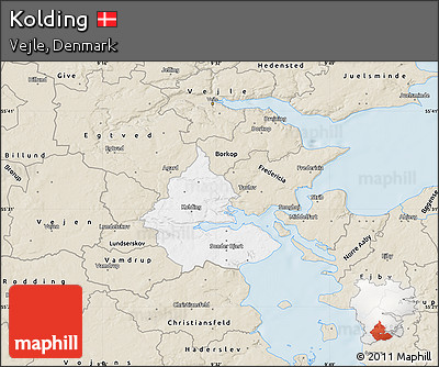 Classic Style Map of Kolding
