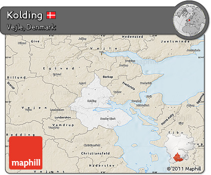 Classic Style Map of Kolding