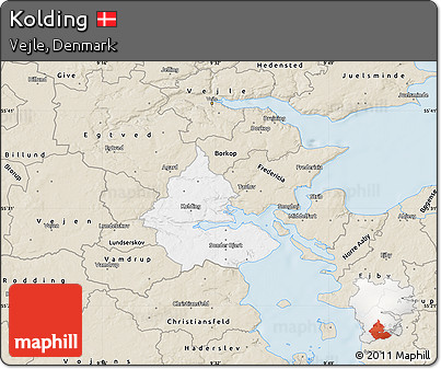 Classic Style Map of Kolding