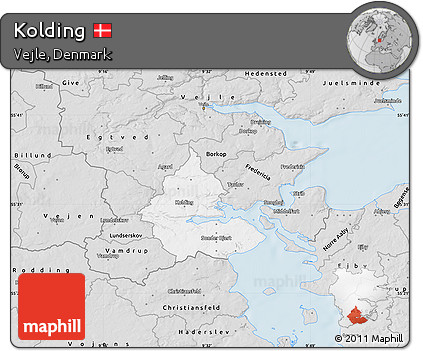 Silver Style Map of Kolding