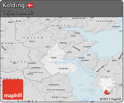 Silver Style Map of Kolding