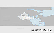 Gray Panoramic Map of Kolding, single color outside