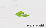 Physical Panoramic Map of Kolding, cropped outside