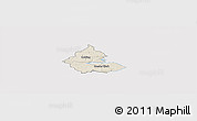 Shaded Relief Panoramic Map of Kolding, cropped outside