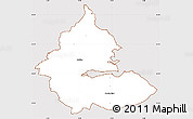Classic Style Simple Map of Kolding, cropped outside