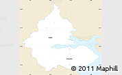 Classic Style Simple Map of Kolding, single color outside