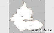 Gray Simple Map of Kolding, cropped outside