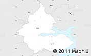 Silver Style Simple Map of Kolding