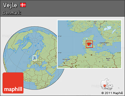 Savanna Style Location Map of Vejle