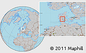 Gray Location Map of Lundserskov