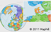 Political Location Map of Lundserskov, highlighted parent region