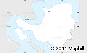 Silver Style Simple Map of Middlefart