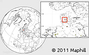 Blank Location Map of Vamdrup, highlighted parent region