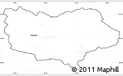 Blank Simple Map of Vamdrup, cropped outside
