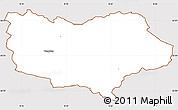 Classic Style Simple Map of Vamdrup, cropped outside