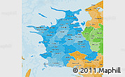 Political Shades 3D Map of Vestsjalland