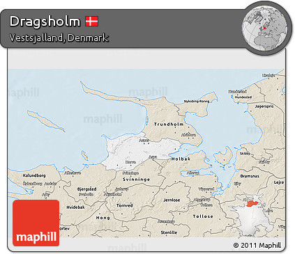 Classic Style 3D Map of Dragsholm