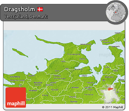 Physical 3D Map of Dragsholm