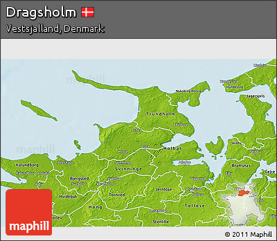 Physical 3D Map of Dragsholm
