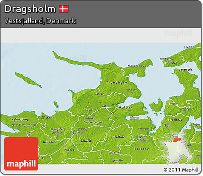Physical 3D Map of Dragsholm