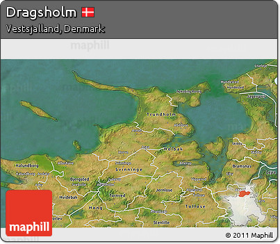 Satellite 3D Map of Dragsholm