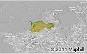 Satellite 3D Map of Dragsholm, lighten, desaturated